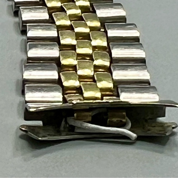 Rolex Vintage  14K Gold & Stainless Steel USA Oval Link Bracelet - Picture 11 of 13